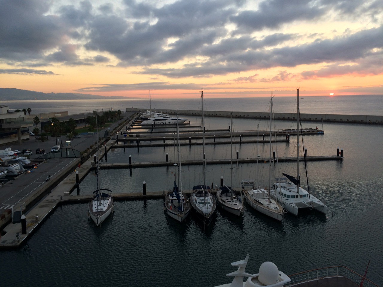 Drone captures, Pl. Espanya and the Port