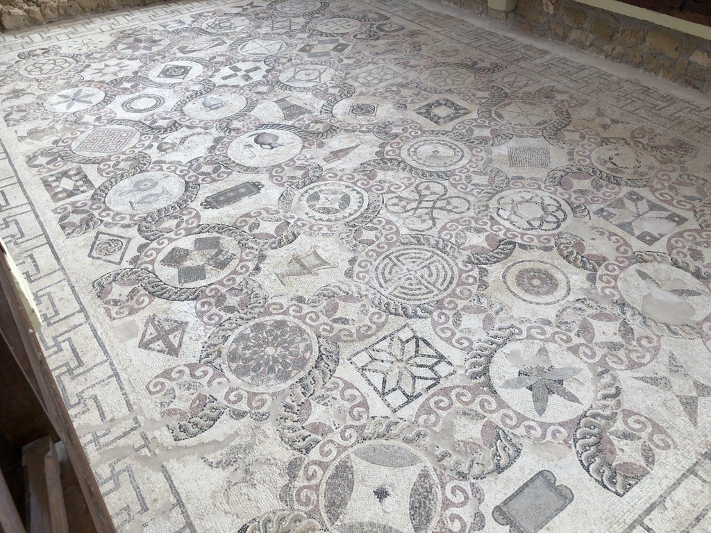 Ancient roman mosaics in Paphos Archaeological Park