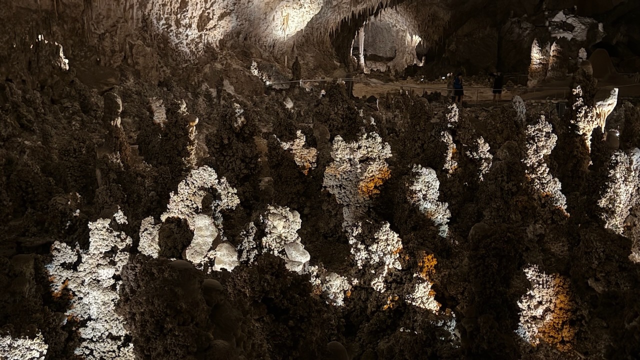 Cave formations inside Carlsbad Caverns, New Mexico