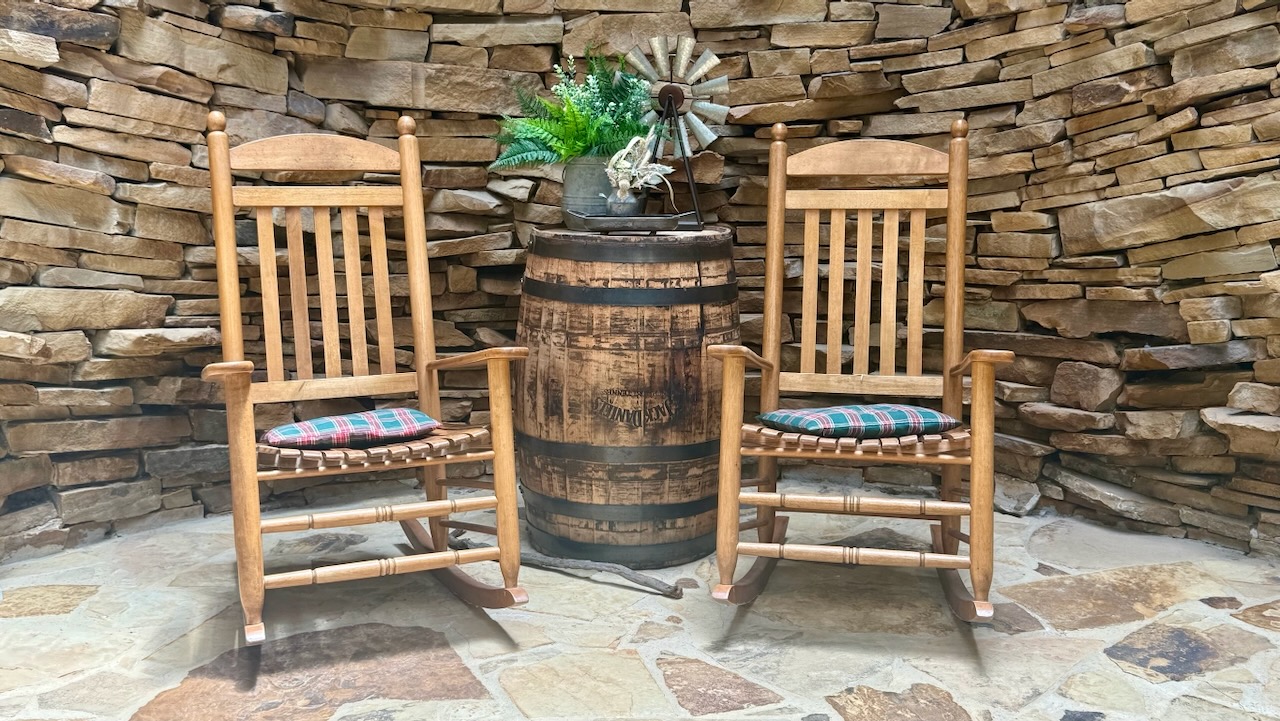 Rocking chairs at Fall Creek Falls State Park, Tennessee
